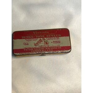 Vintage 1920s Victrola Tungs-tone Stylus Tin Victor Talking Machine Co Needles